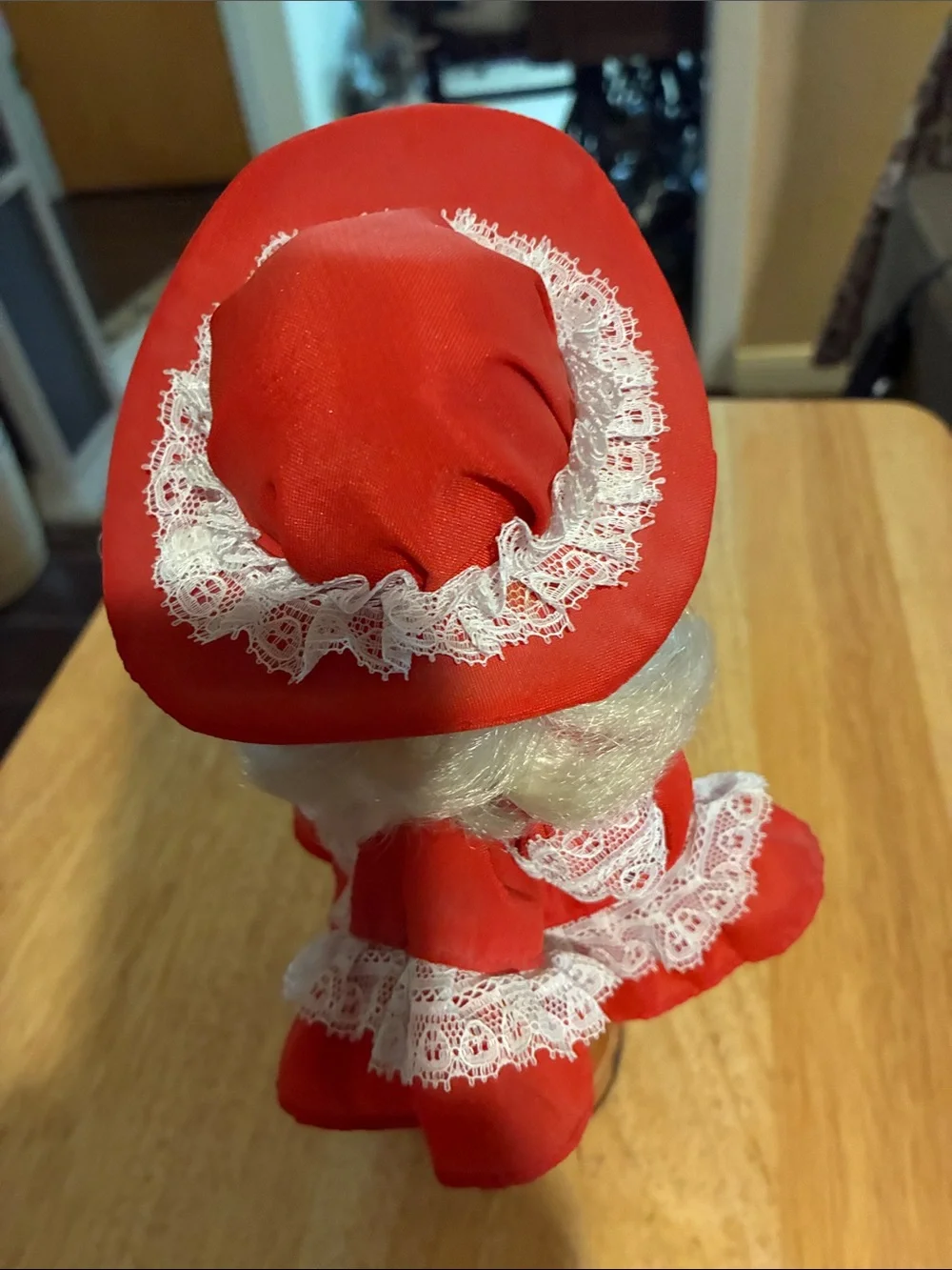 Small, Red Vintage Doll with Basket - Miss Japanese December